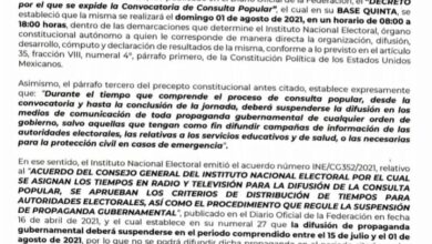 Photo of Arranca veda por consulta contra ex Presidentes