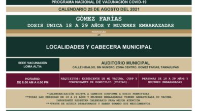 Photo of Vacunación juvenil llega a Gómez Farías, Xicoténcatl y Ocampo