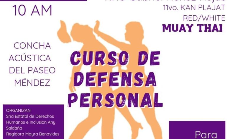 Taller gratuito de defensa personal para mujeres, aprende a defenderte
