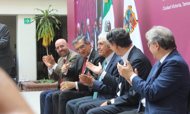 El gobernador Américo Villarreal, asegura sentirse ganador con el trasvase, pues atiende las necesidades de los productores tamaulipecos 