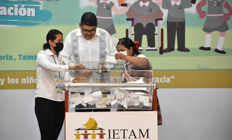 Realiza el IETAM el evento “Niñas y Niños Diputados 2023: Procedimiento de Insaculación”