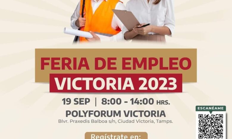 Si vives en Ciudad Victoria y estás en busca de empleo, esto te interesa, se ofertarán 2,300 vacantes este martes 19
