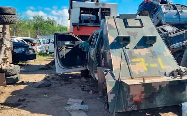En Tamaulipas se han destruido 45 'monstruos', la FGR confirmó la destrucción de 20 vehículos con blindaje artesanal en Reynosa
